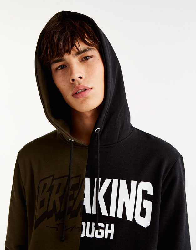 سویشرت کلاه دار مردانه 21841 مارک PULL & BEAR